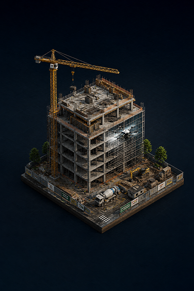 UAV construction site analysis